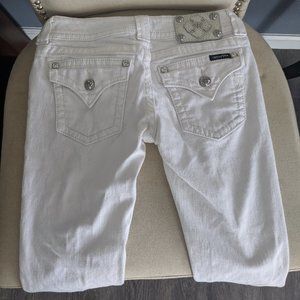 Woman's Miss Me Skinny White Jeans